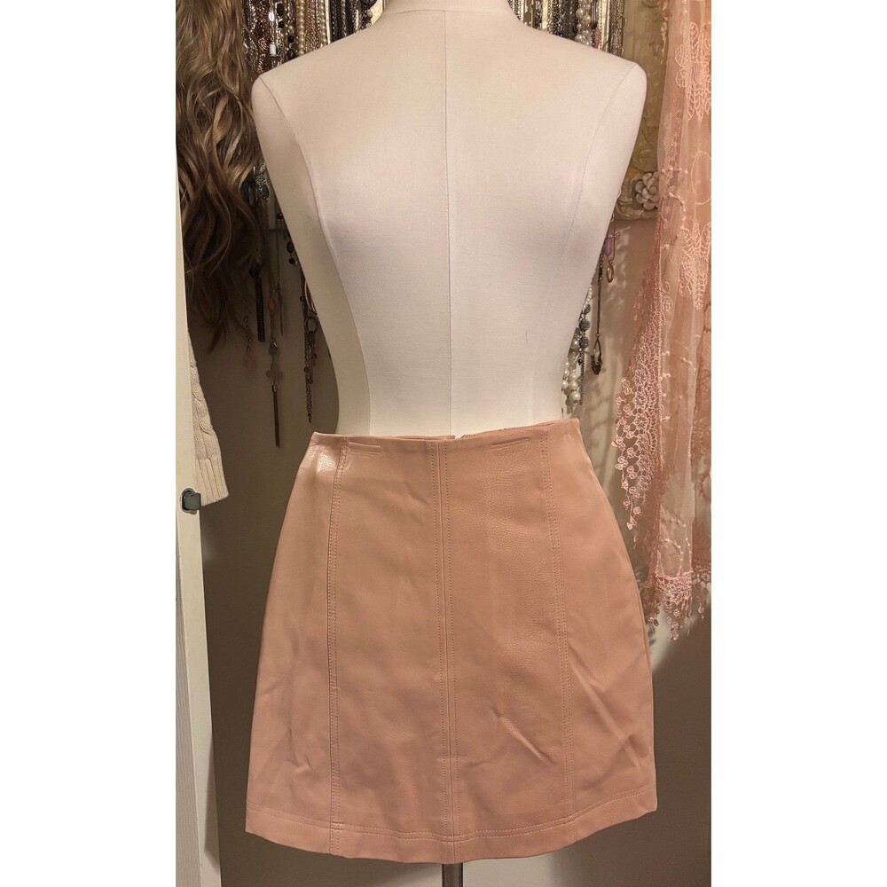 Shinestar Faux Leather Mini Skirt